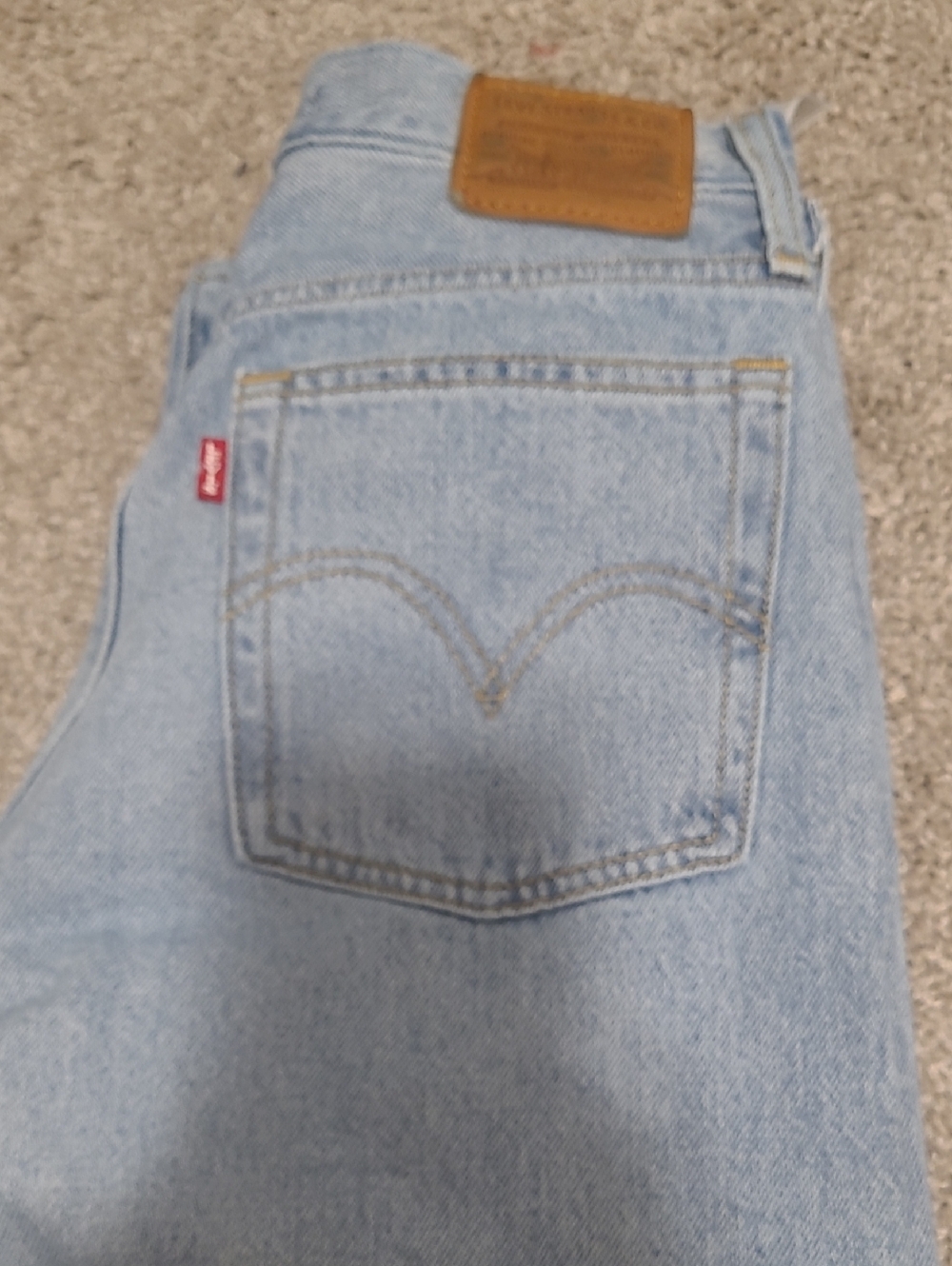 Levi's Light Blue Denim Jeans with Signature Back Pocket